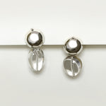 CLEAR QUARTZ DROP EARRING