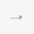 VERDANT EMERALD GOLD STUD EARRING - MIRTA jewelry