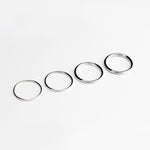 ESSENTIAL ROUND SILVER BAND RING