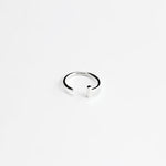ESSENTIAL DASH SILVER HOOP EARRING