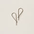 MEDIUM SAFETY PIN SILVER EARRING - MIRTA jewelry
