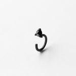 DIAMOND THORN OXIDIZED EARRING