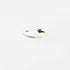 REVERSE BLACK DIAMOND GOLD RING - MIRTA jewelry