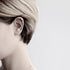 CIRCLE & LONG LINE OXIDIZED EAR CUFF - MIRTA jewelry
