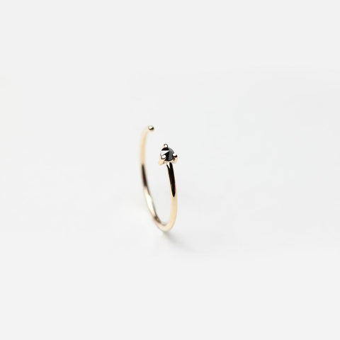 REVERSE BLACK DIAMOND RING