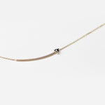 REVERSE DOUBLE BLACK DIAMOND NECKLACE